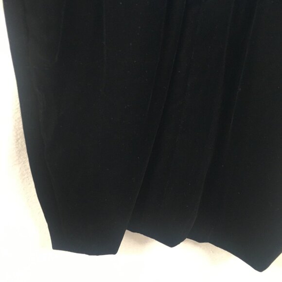 Vintage Lawrence Dress Womens 4 Blue Black Ruched Event Neiman Marcus Cocktail - Picture 12 of 16